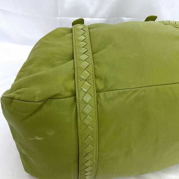 Bottega Veneta Luxury Elegant Large Leather Boston Bag Green - Picture 6 of 10